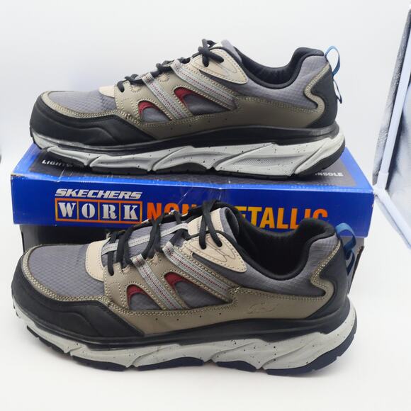 NEW Skechers Men's 14 D'lux Journey Sr Carbon Nano Safety Toe Work Shoes - Picture 2 of 11